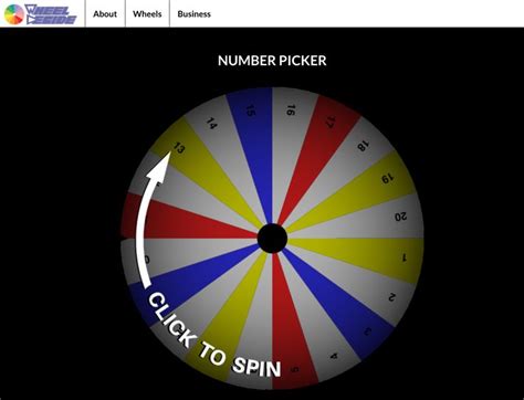 pick a number between 1 and 10|Spin the Wheel .